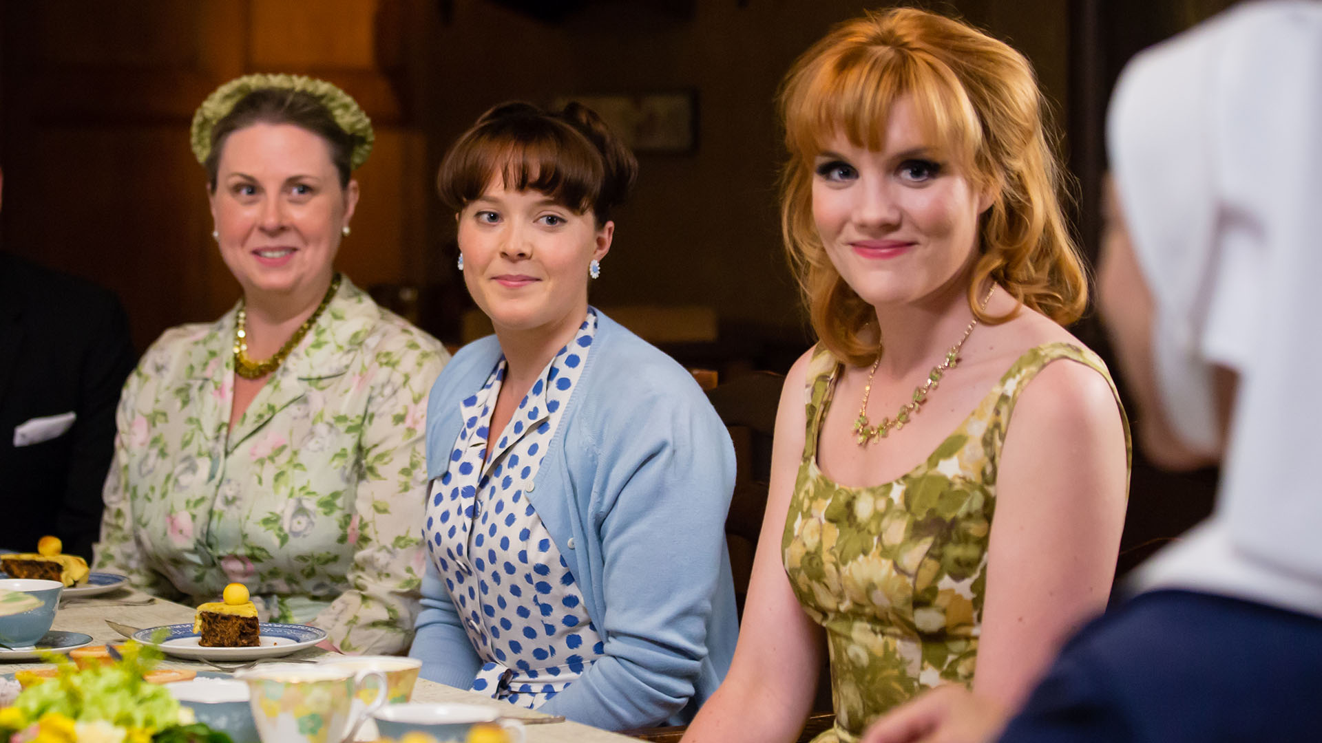 Delia Busby, played by Kate Lamb, in a scene from Season 5. Delia Busby - mezz.jpg