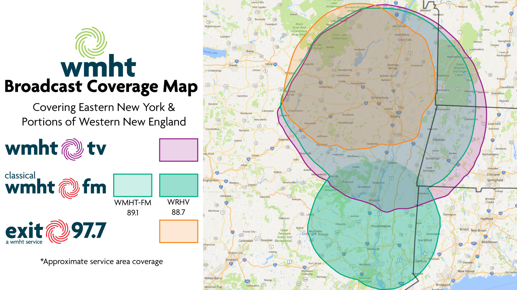 WMHT Broadcast Coverage Map WMHT Broadcast Coverage Map