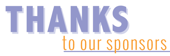 We couldn't do it without our sponsors.