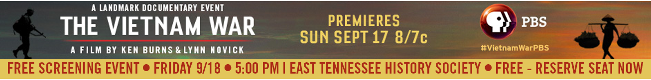 Join us for a special screening of Ken Burns' THE VIETNAM WAR on Sept 18 at ET History Society, Tickets Free, Reserve Seat Today