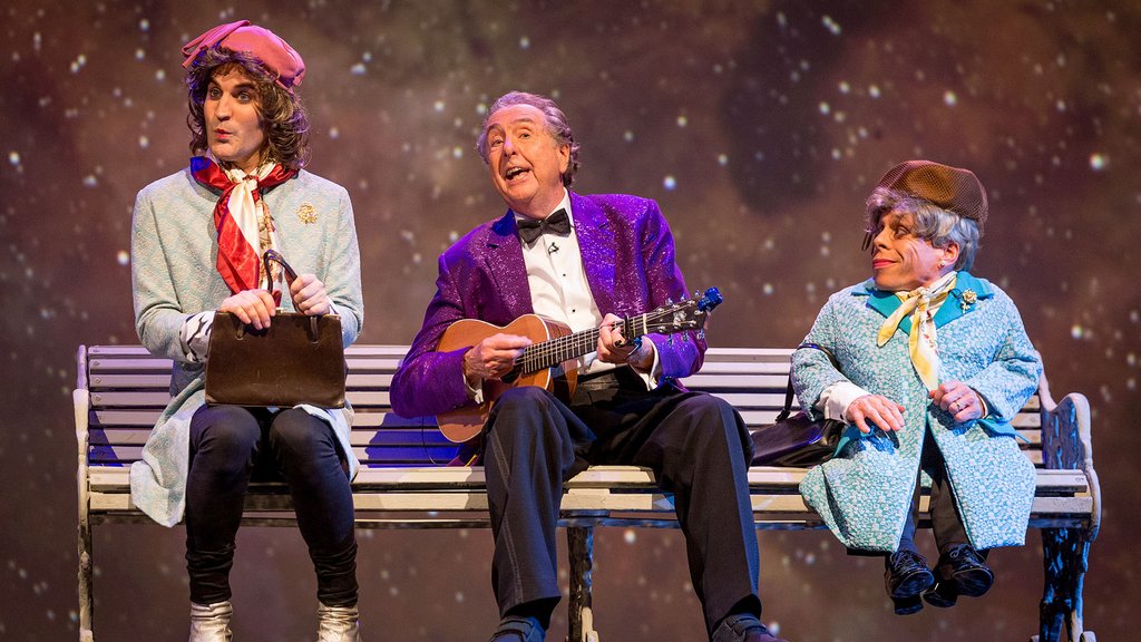 From left: Noel Fielding, Eric Idle and Warwick Davis 12041364-high_res-the-entire-universe.jpg