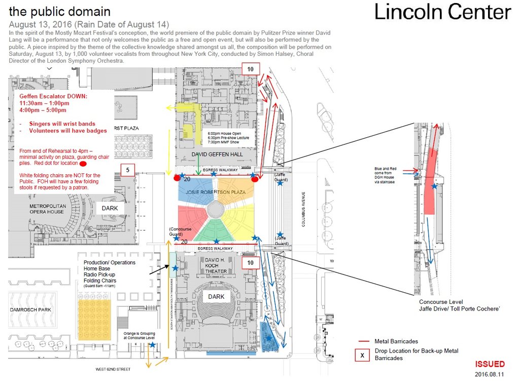 Staging plot for David Lang's "the public domain" This diagram formed the basis for the world premiere performance of "the public domain" on August 13, 2016.