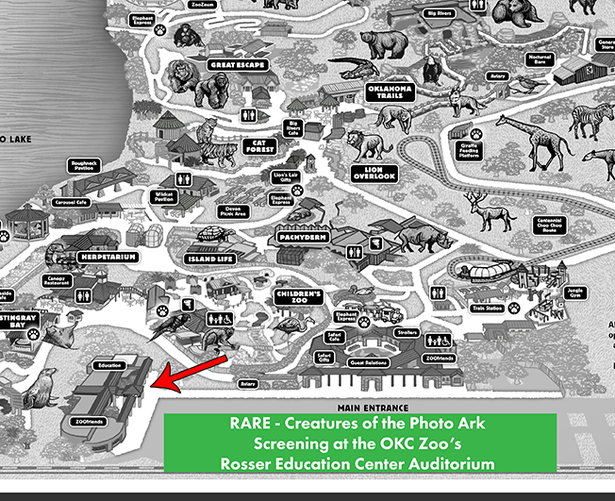 OKC ZOO Rosser Education Center Map