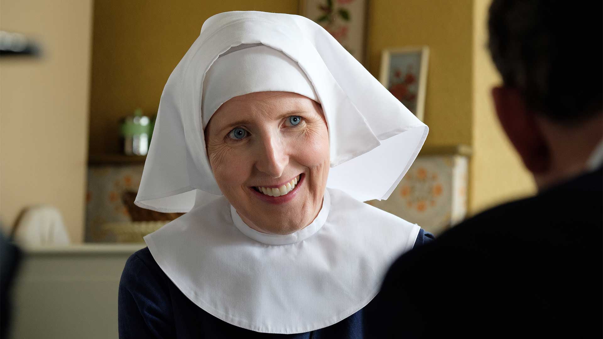 Fenella Woolgar plays Sister Hilda Fenella Woolgar plays Sister Hilda