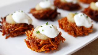Spiced Sweet Potato Latkes