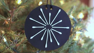 Cotton Swab Snow Flakes