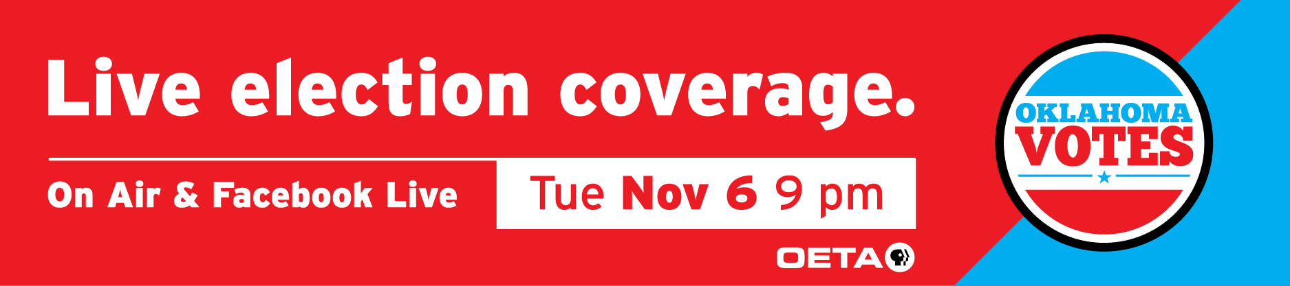 Live election coverage Tuesday, November 6 at 9 pm.