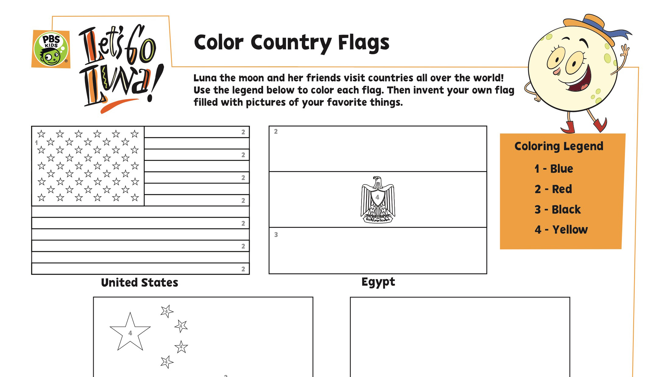 COLOR COUNTRY FLAGS