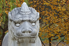 stone statue of camel