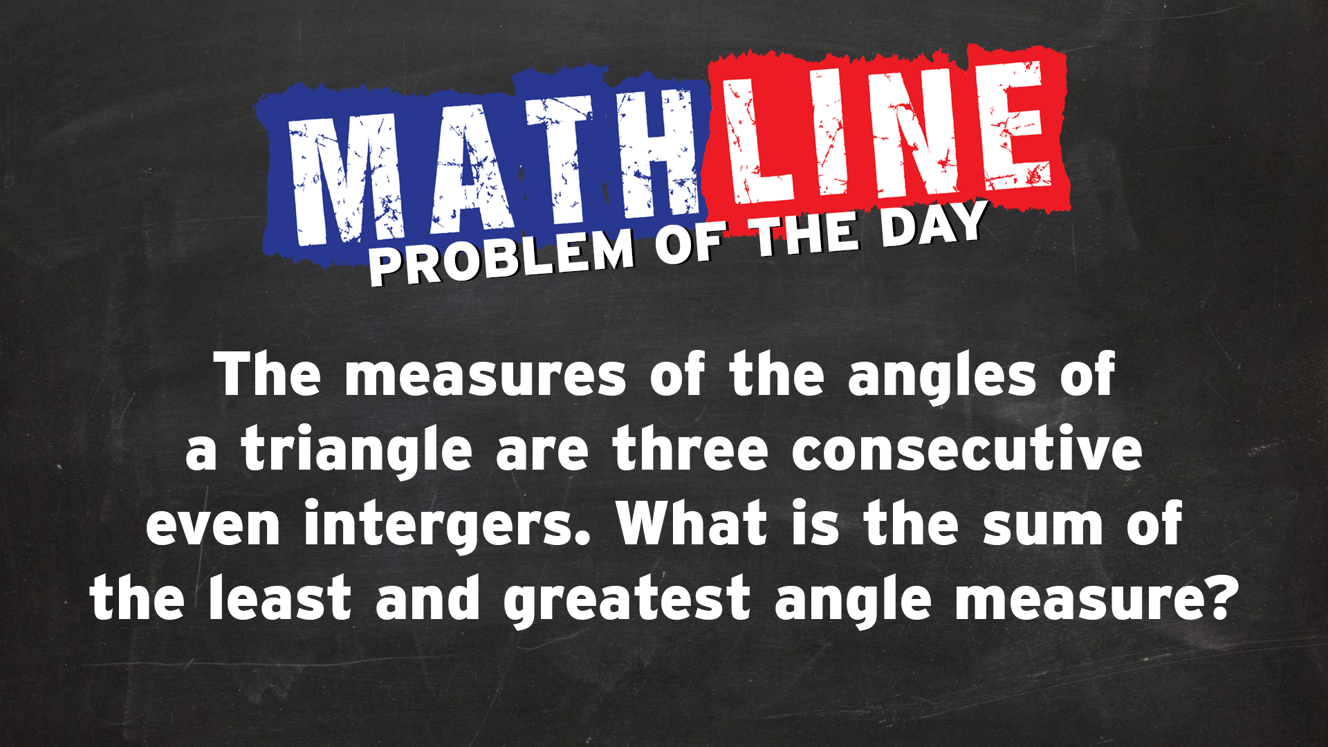 Yesterday's Problem of the Day