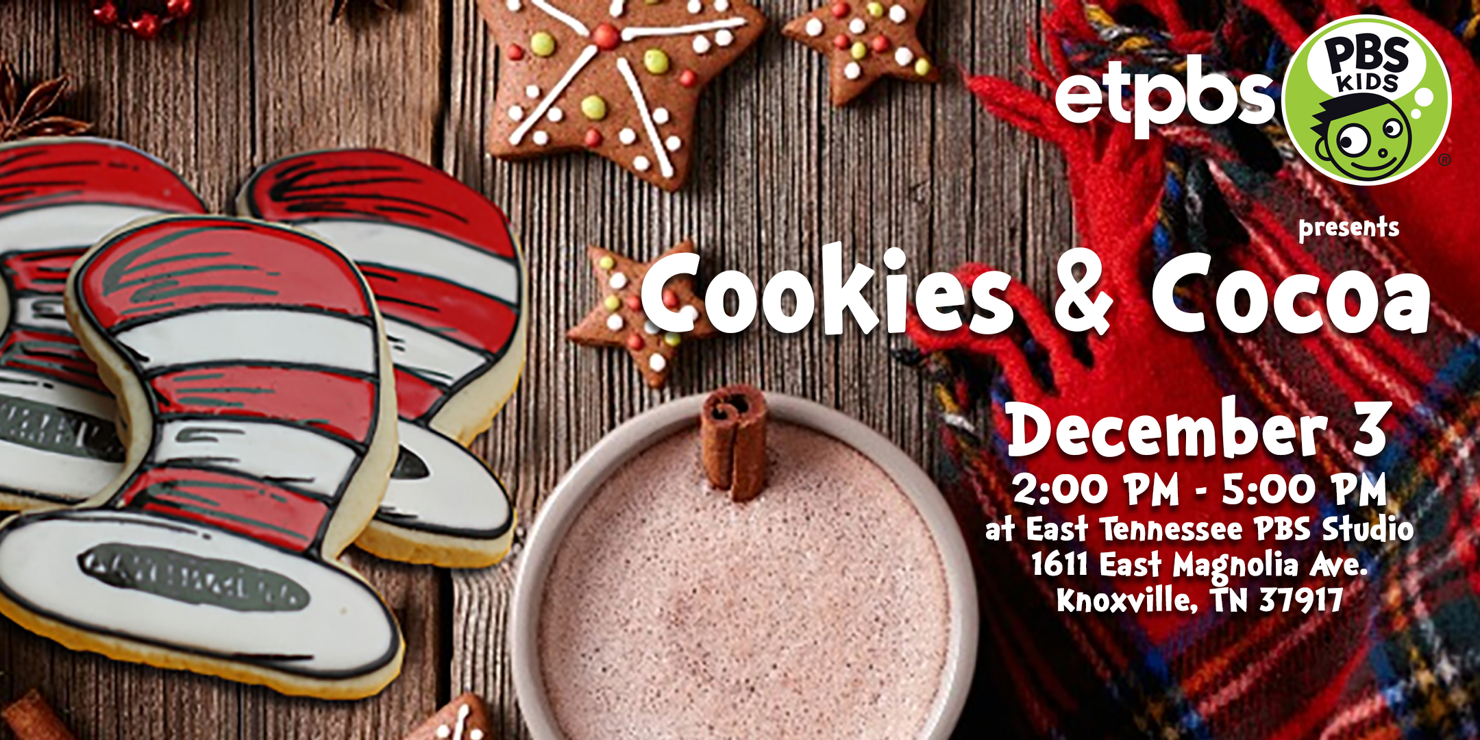 Second Annual East Tennessee PBS Cookies and Cocoa