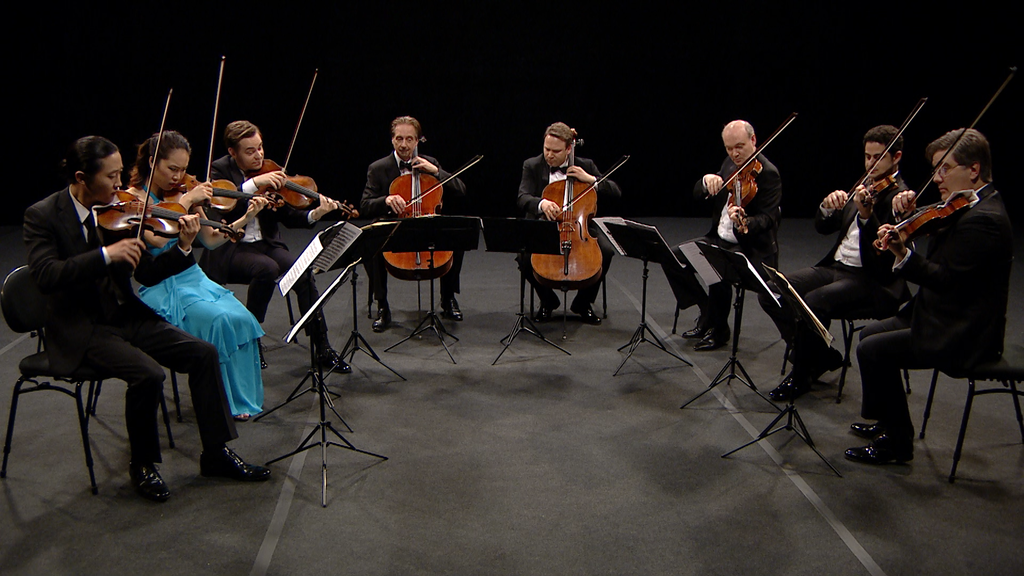 The Chamber Music Society at the Stavros Niarchos Foundation Cultural Center in Athens The musicians of CMS perform a triumphant version of Mendelssohn's Octet.